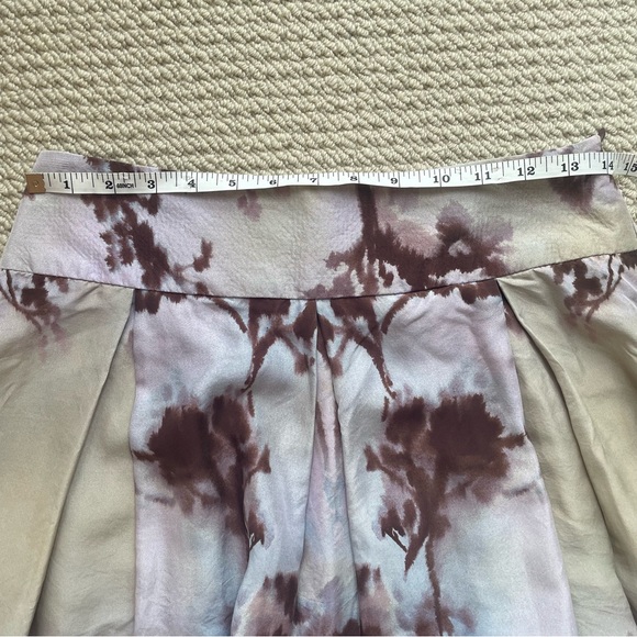 Zara Multi Colour Silk Skirt Size 4 - Picture 10 of 13